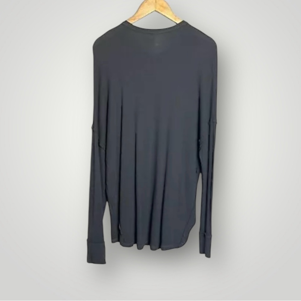 Show Me Your Mumu Mellow Size Medium Shirt Long Sleeve Waffle Knit Oversized Fit - Picture 4 of 8